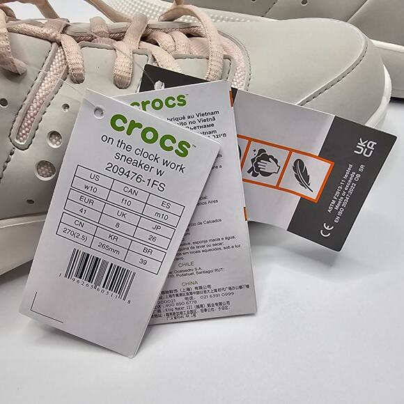 Crocs On the Clock Work Sneakers Women's Size 10 - Picture 10 of 10